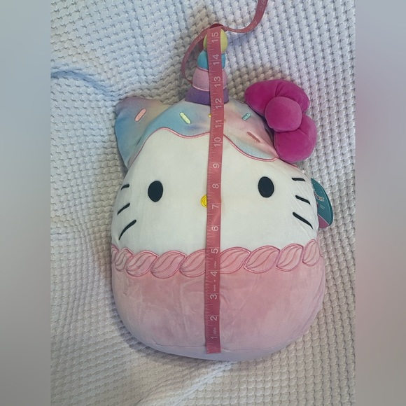Squishmallow Sanrio Hello Kitty 12” Plushy ice cream with sprinkles Colorful - Picture 16 of 16